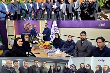 حضور فیاض میردورقی بازیکن فعال صنعت نفت آبادان و کاپیتان سابق استقلال خوزستان در شعبه اهواز بیمه آرمان