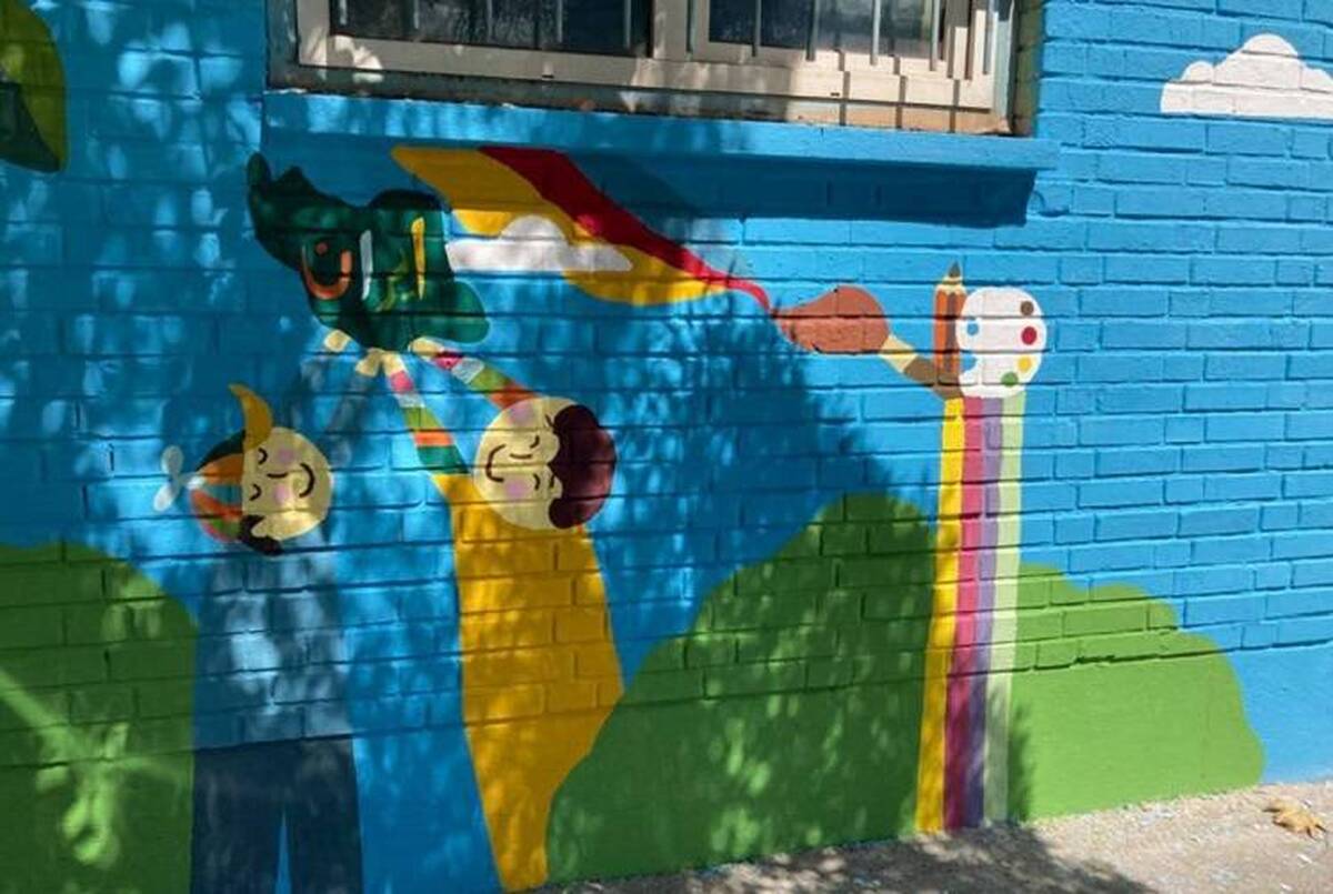 ۱۵ هزار مترمربع طرح هنری بر دیوارهای مدارس منطقه ۲ نقش‌بست