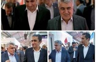 بازدید رئیس هیئت عامل ایمیدرو از غرفه صبانور در رویداد جامع معدن و صنایع معدنی