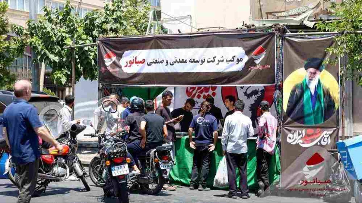 خدمت رسانی گسترده موکب صبانور به هموطنان و زائران عزیز در آیین بزرگداشت و تشییع رهبر شهید امت