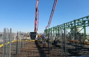 پیشرفت پروژه احیا اقلید با تکمیل بتن‌ریزی فونداسیون Cooling Tower