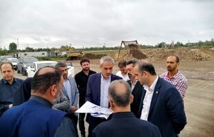 نظارت میدانی مدیرعامل سازمان منطقه آزاد انزلی بر پروژه‌های عمرانی