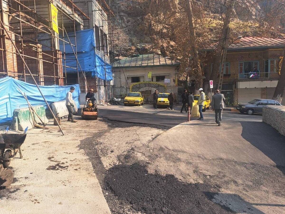 دوربرگردان ورودی میدان سربند تعریض شد