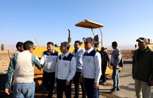 بازدید دکتر رسولیان مدیرعامل فولاد سنگان از پروژه آسفالت جاده خواف- تربت حیدریه