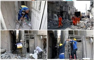 امدادرسانی در خیابان شهید دستغیب صورت گرفت