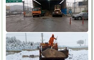 آماده باش سایت های برف روبی در طهران کوچک
