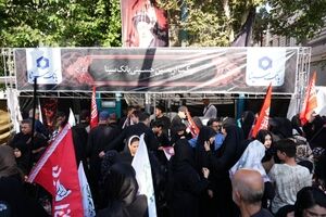 برپایی موکب بانک سینا در مسیر راهپیمایی جاماندگان اربعین حسینی