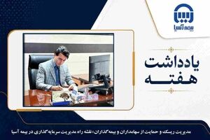مدیریت ریسک و حمایت از سهامداران و بیمه گذاران؛ نقشه راه مدیریت سرمایه گذاری در بیمه آسیا