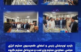بازدید  رئیس و اعضای کمیسیون  انرژی مجلس، معاونین وزیر نفت و مدیرعامل گروه صنایع پتروشیمی خلیج فارس از شرکت پتروشیمی هنگام