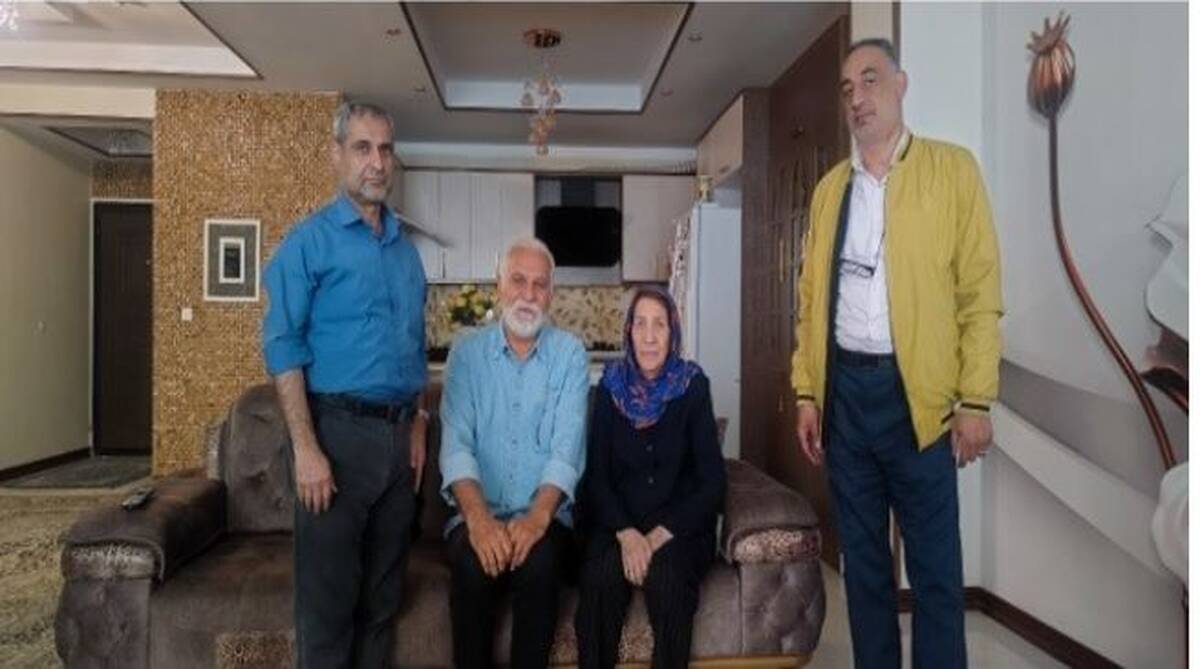 تجلیل نمایندگان پالایشگاه تهران از مادر گرامی شهید سرافراز خسرو قزوینه