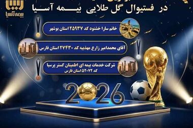 نماینده آزاده بیمه آسیا در اصفهان تجلیل شد