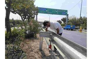 تقویت ایمنی چهار محور پرتردد منطقه ۱۹ با مرمت و نصب ۳۵ گاردریل