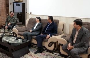 دیدار مدیرعامل چادرملو با دو جانباز سرافراز جنگ تحمیلی