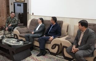 دیدار مدیرعامل چادرملو با دو جانباز سرافراز جنگ تحمیلی
