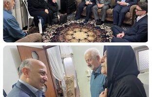 دیدار نوروزی مدیر عامل بیمه دی با خانواده شهید رضا گشت نورد