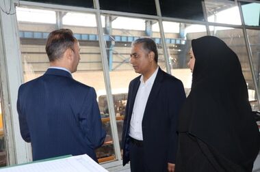 بازدید مدیرعامل بانک صنعت و معدن از شرکت شکوفا بهداشت آرین (پرژک)