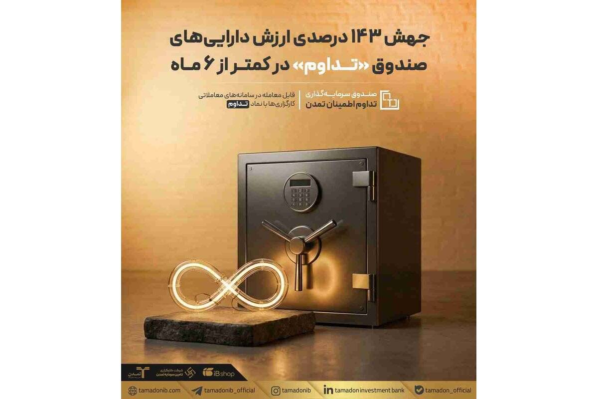 جهش ۱۴۳ درصدی ارزش دارایی‌های صندوق «تداوم» در کمتر از ۶ ماه
