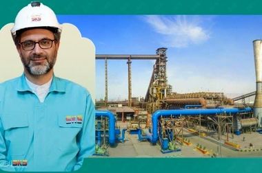 آیین نواختن زنگ آغاز معاملات بورس تهران توسط شرکت فولاد کاوه جنوب کیش