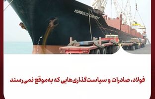 فولاد، صادرات و سیاست‌گذاری‌هایی که به‌موقع نمی‌رسند