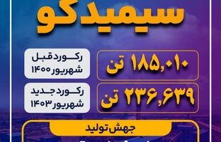 جهش شگرف تولید ماهانه و کسب رکورد جدید تولید در کارخانه گندله سازی شهید سلیمانی سیمیدکو