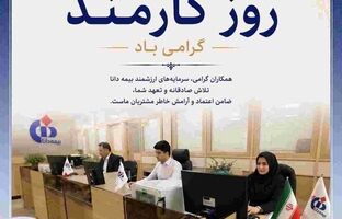 پیام مدیرعامل بیمه دانا به مناسبت روز کارمند