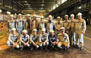 کسب رکورد ماهانه تولید کلاف سرد در خط کورکتیو ۴ نورد سرد