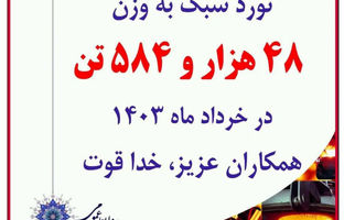 ثبت رکورد همسان ماهیانه کارخانه نوردسبک شرکت فولاد آلیاژی ایران 