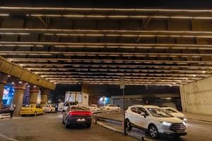 اجرای 800 متر نورپردازی شهری در پل خاقانی 