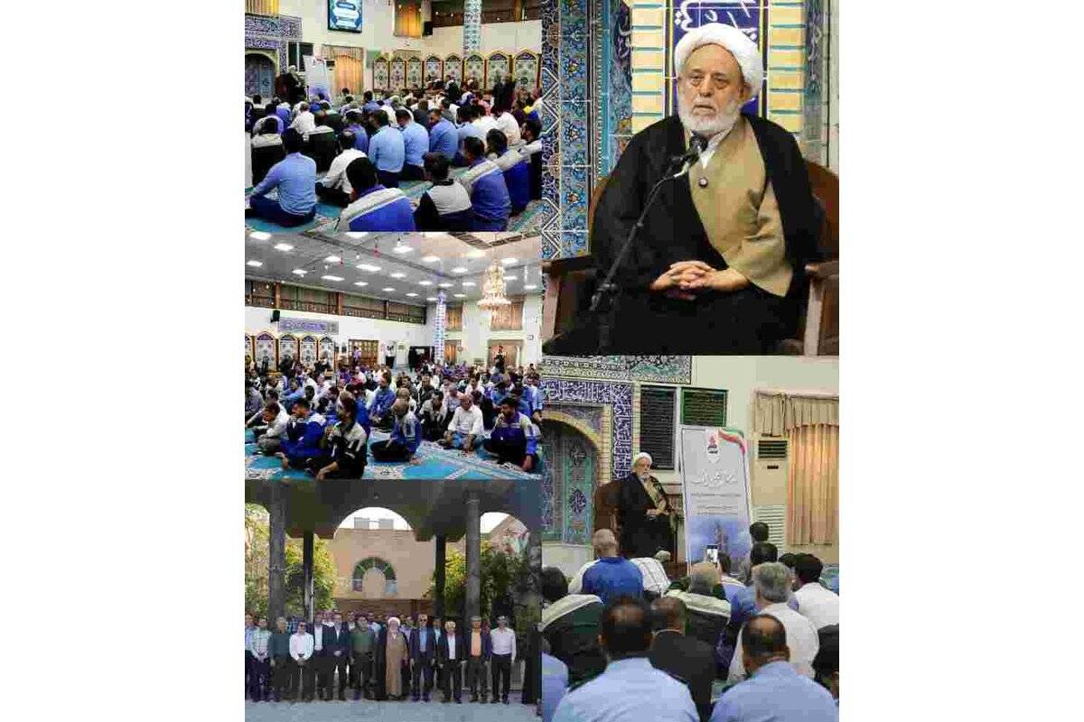 نشست بصیرتی با حضور استاد شیخ حسین انصاریان در پتروشیمی شیراز برگزار شد