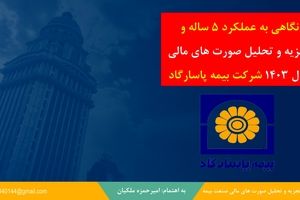 نگاهی تحلیلی به عملکرد ۵ ساله بیمه‌پاسارگاد