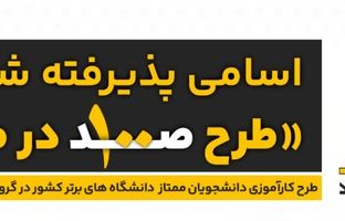  اسامی پذیرفته‌شدگان طرح «صد در صدر» انرژی پاسارگاد