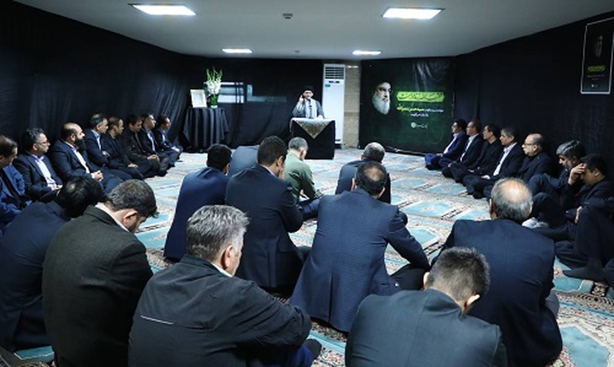  مراسم سوگواری شهادت سیدحسن نصر‌الله دبیر کل حزب‌الله لبنان در بانک سینا برگزار شد