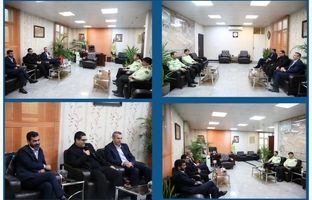 دیدار سرپرست شهر فرودگاهی امام خمینی (ره) با فرمانده پلیس فرودگاه‌های کشور