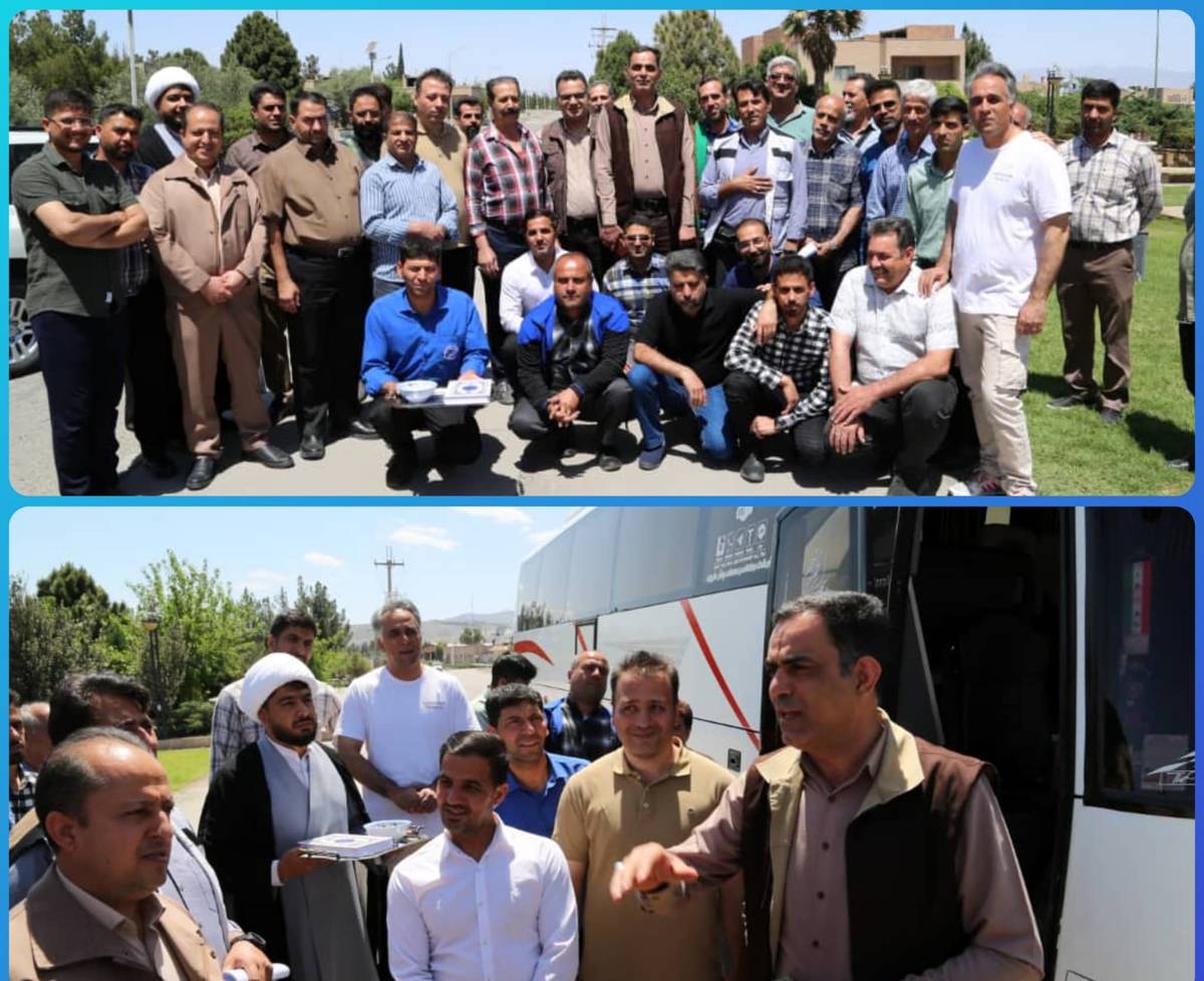 اعزام اولین گروه از کارکنان مجتمع معدنی چادرملو به اردوی راهیان نور غرب کشور