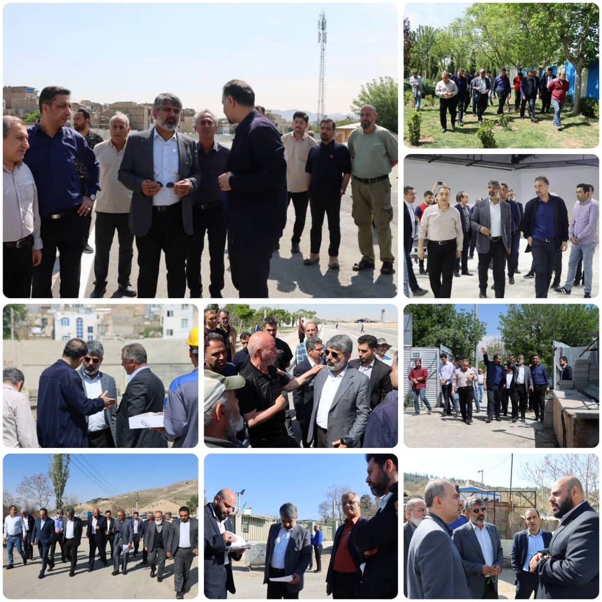 بازدید شهردار منطقه ۴ تهران از حریم  و پروژه های "طهران کوچک" با حضور مسئولان استانی