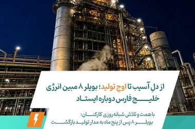 مبین انرژی خلیج فارس با وجود آسیب‌های جنگی، ۳.۲ همت سود خالص محقق کرد