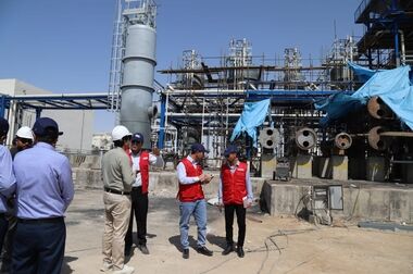 کنترل وضعیت پدافند غیر عامل در بازدید از پروژه پست برق ۱۳۲ کیلوولت منطقه ویژه اقتصادی لامرد