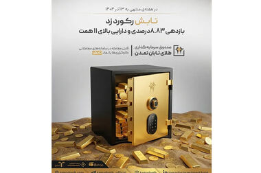 چرا «تابش» در هفته پرنوسان بازارها پیشتاز بازدهی شد؟ تحلیل عملکرد صندوق طلای تابان تمدن