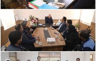 دیدار مدیران شرکت سنگ آهن مرکزی با رئیس اداره محیط زیست شهرستان بافق
