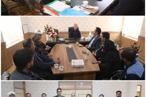 دیدار مدیران شرکت سنگ آهن مرکزی با رئیس اداره محیط زیست شهرستان بافق