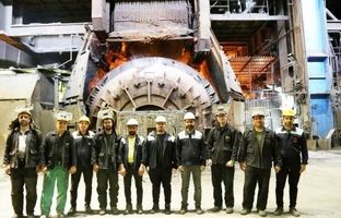 ثبت رکورد جدید نسوز کنورتور فولادسازی با ۴۱۴۱ ذوب