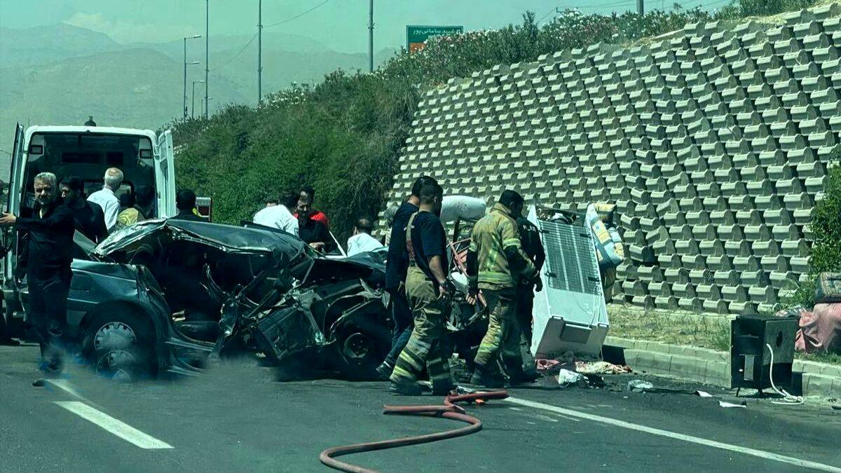 تصادف مرگبار در بزرگراه شهید حجازی/قصور دو راننده جان یکی از آنها را گرفت