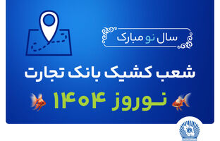 شعب کشیک بانک تجارت در تعطیلات نوروز 1404 معرفی شدند