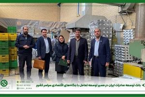 بانک توسعه صادرات ایران در مسیر توسعه تعامل با بنگاه‌های اقتصادی سراسر کشور