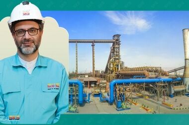 آیین نواختن زنگ آغاز معاملات بورس تهران توسط شرکت فولاد کاوه جنوب کیش