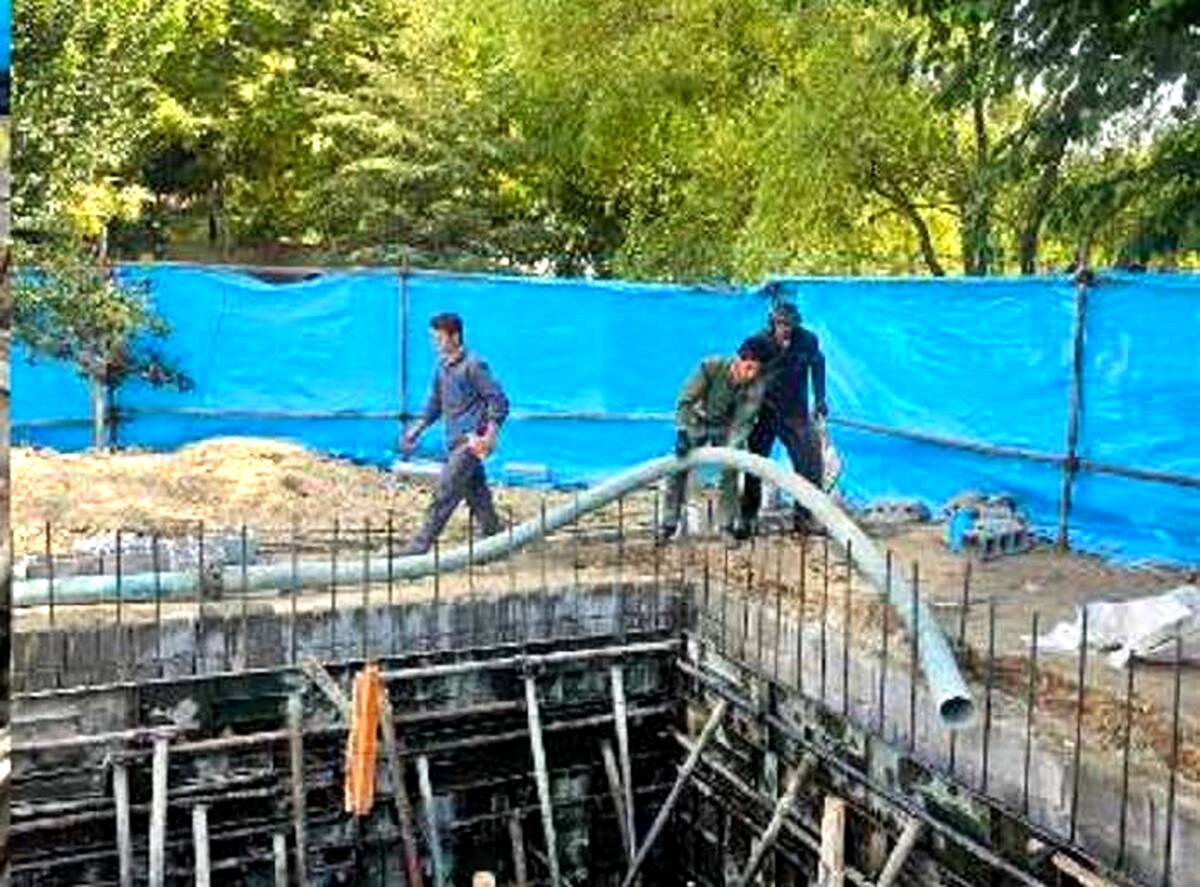 تجهیز بوستان‌های منطقه2  به مخزن بتنی ذخیره آب