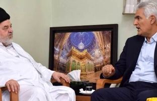 دیدار و گفتگوی دکتر بهزاد شیری مدیر عامل پست بانک ایران با حضرت آیت ا….سید جواد شهرستانی در قم