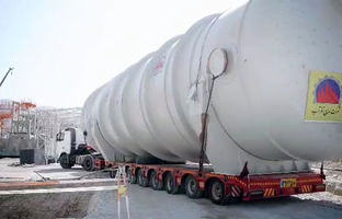 نصب نخستین مخزن تیپ سنگین ساخت داخل در سایت صنایع پلیمر گچساران/ پمپ‌های گریزازمرکز در راه گچساران/سفارش‌گذاری ۹۰ درصدی تجهیزات پروژه