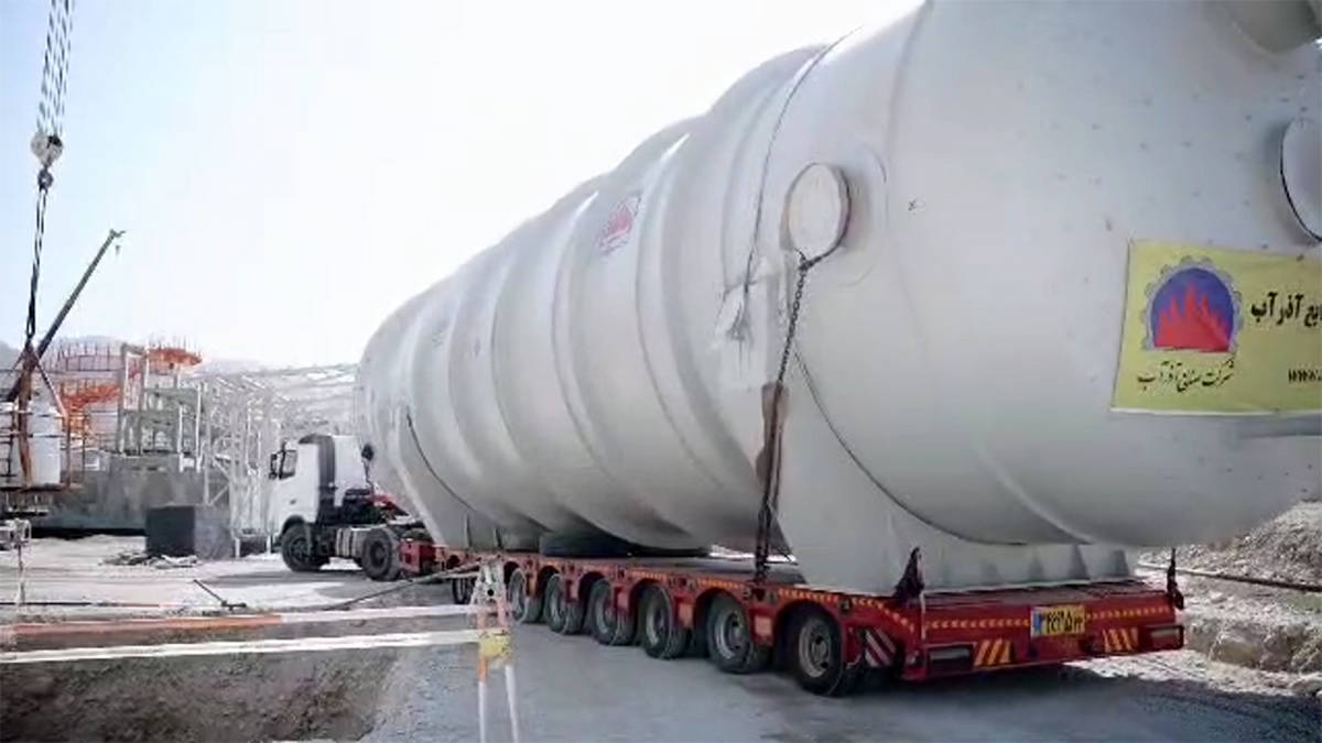نصب نخستین مخزن تیپ سنگین ساخت داخل در سایت صنایع پلیمر گچساران/ پمپ‌های گریزازمرکز در راه گچساران/سفارش‌گذاری ۹۰ درصدی تجهیزات پروژه