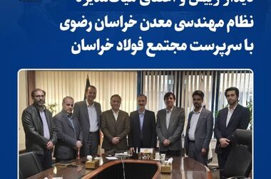 دیدارهای صمیمانه نمایندگان نیشابور بزرگ در مجلس با سرپرست فولاد خراسان